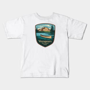 Voyageurs National Park Minnesota Vintage Sign Kids T-Shirt